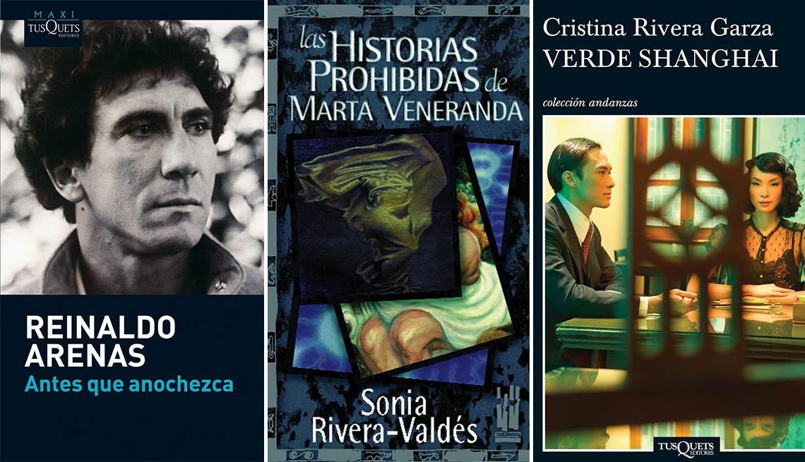 Portadas de libros de Reinaldo Arenas, Sonia-Rivera-Valdes, Cristina Rivera Garza