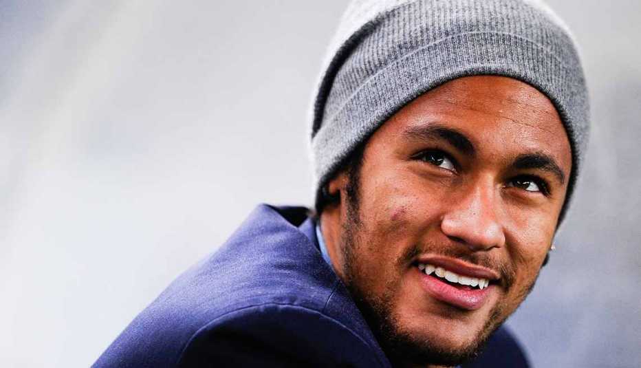 Neymar sonriendo