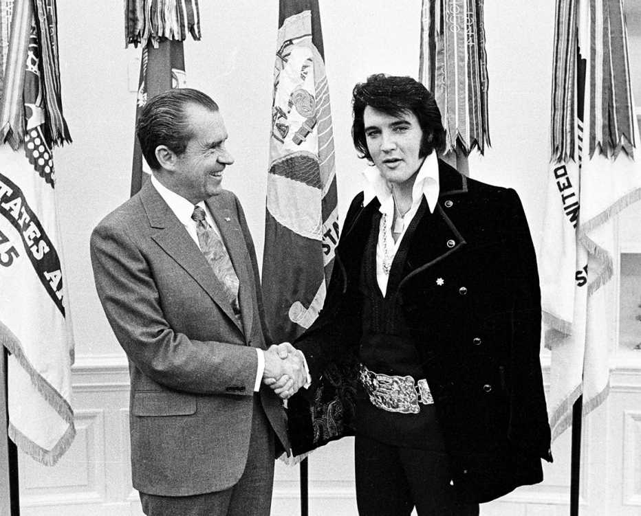 El rey del rock n roll con el presidente Richard Nixon - Elvis Presley, 40 años de su muerte