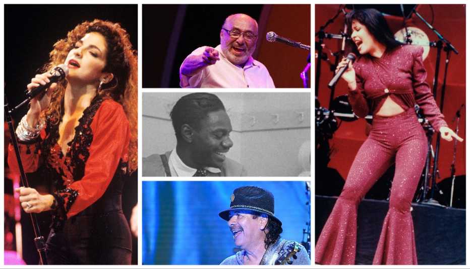 Gloria Estefan, Eddie Palmieri, Chano Pozo, Carlos Santana, Selena