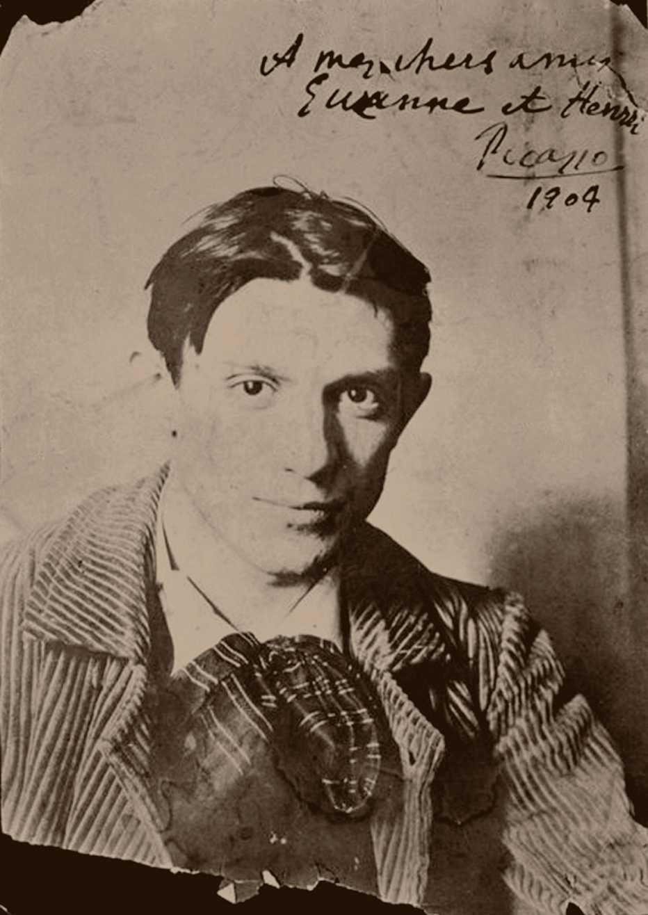 Pablo Picasso a los 23 años de edad