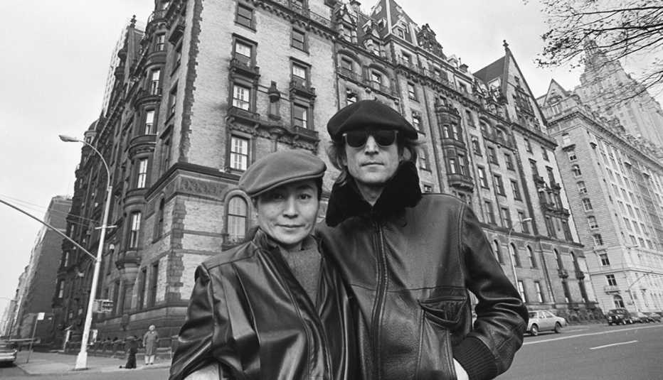 Yoko Ono y John Lennon en Nueva York, noviembre 1980