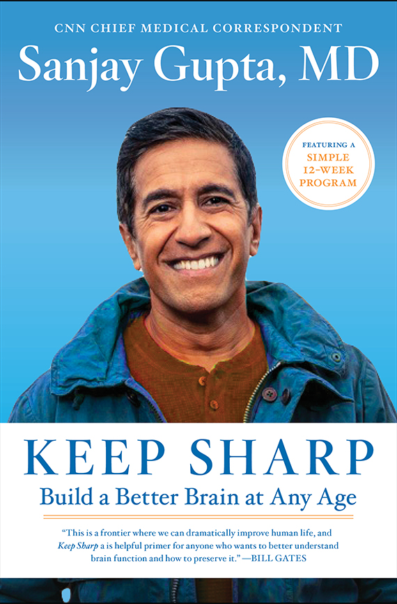 Portada del libro, Keep Sharp de Sanjay Gupta, MD 