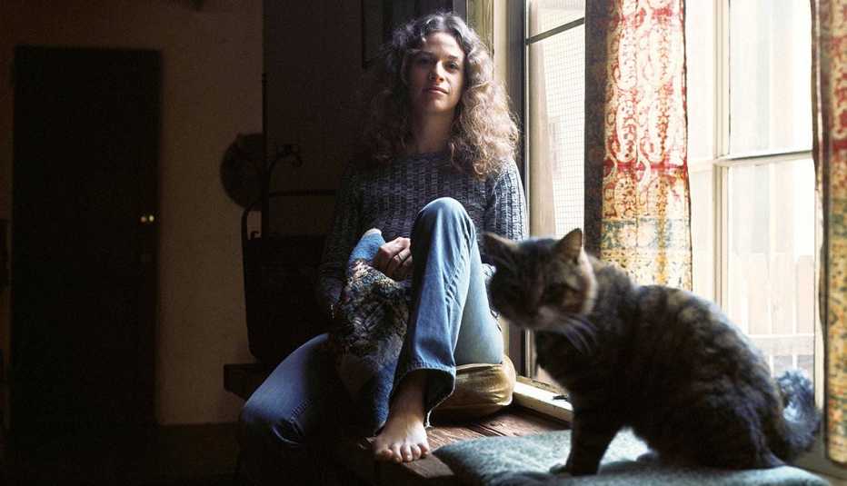 La foto de portada del álbum de Carole King "Tapestry".