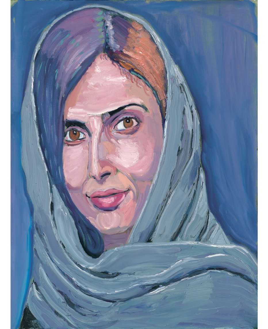 Retrato de Roya Mahboob, pintado por George W. Bush.