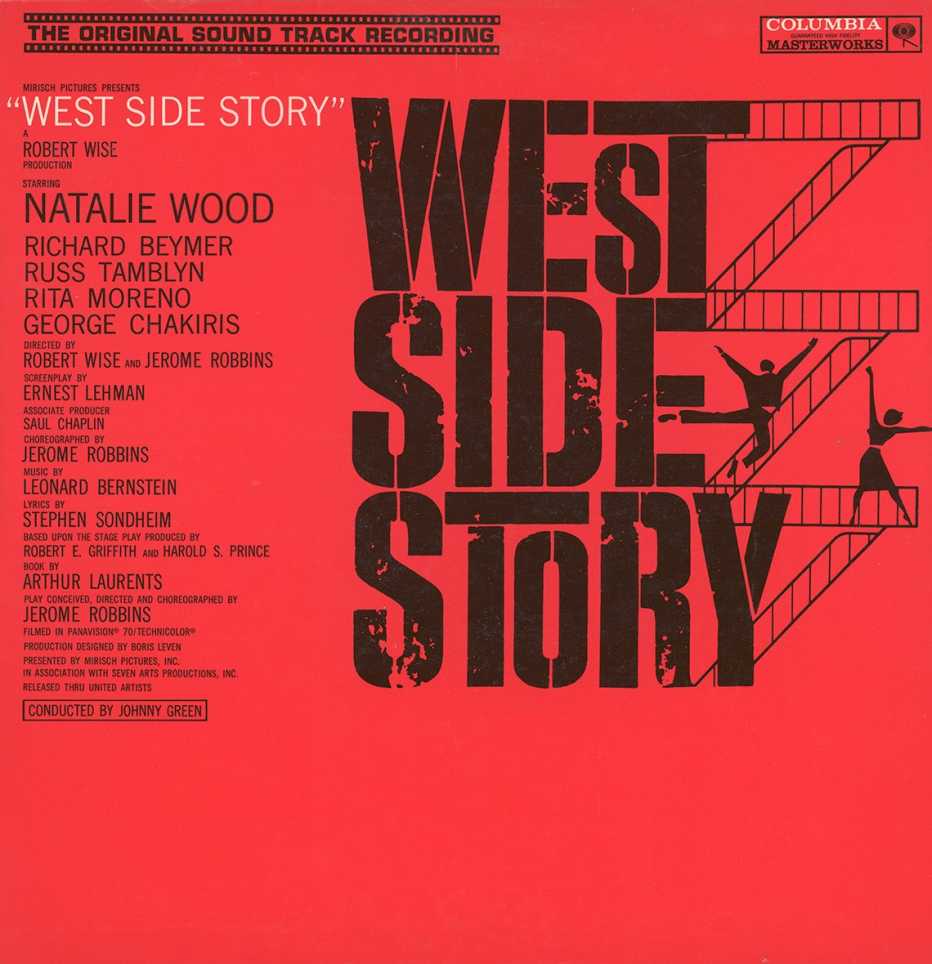 La portada del álbum de la banda sonora de "West Side Story".
