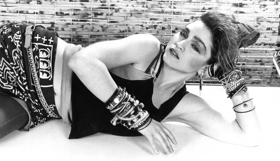 Madonna posa en Nueva York en 1984.