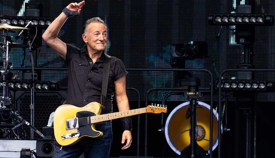 Bruce Springsteen en un concierto en el Estadio Ernst Happel en Vienna, Austria