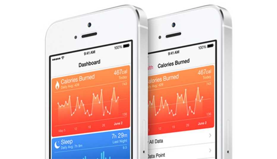 Pantalla de Iphone mostrando el app de Salud de Apple