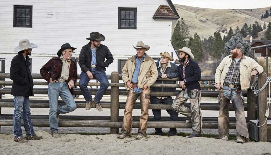 El elenco de "Yellowstone".