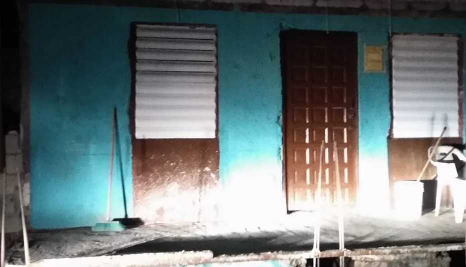 Casa destruida tras el paso del huracán María en Puerto Rico