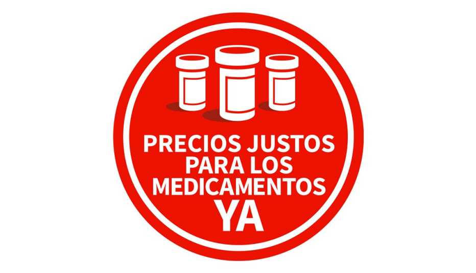 Logo de la campaña precios justos para los medicamentos ya