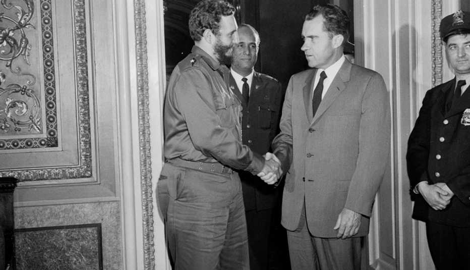 Fidel Castro y Richard Nixon