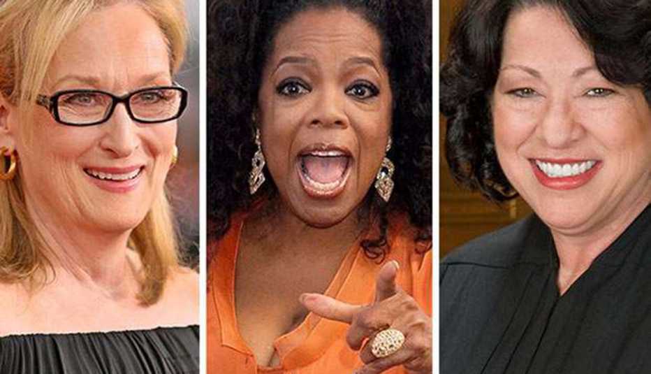Meryl Streep, Oprah Winfrey y Sonia Sotomayor