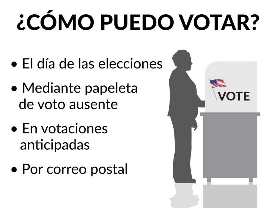 Gráfica muestra las diferentes maneras de votar en las elecciones de EEUU