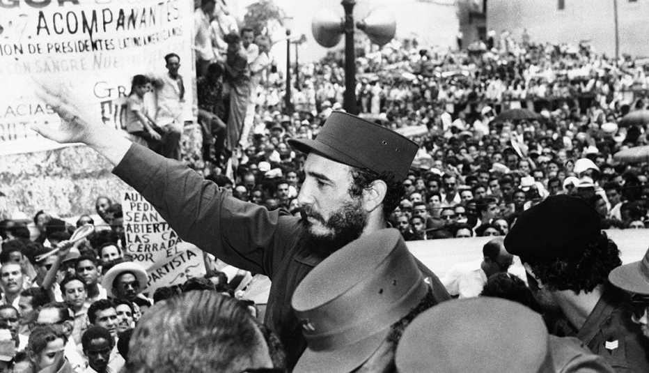 Fidel Castro a pocos meses de asumir el poder en La Habana el 22 de marzo de 1959.
