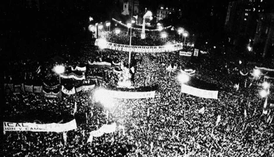 Celebración de la democracia en Argentina