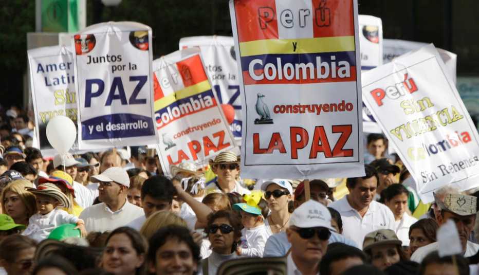 Protesta por la paz en Perú