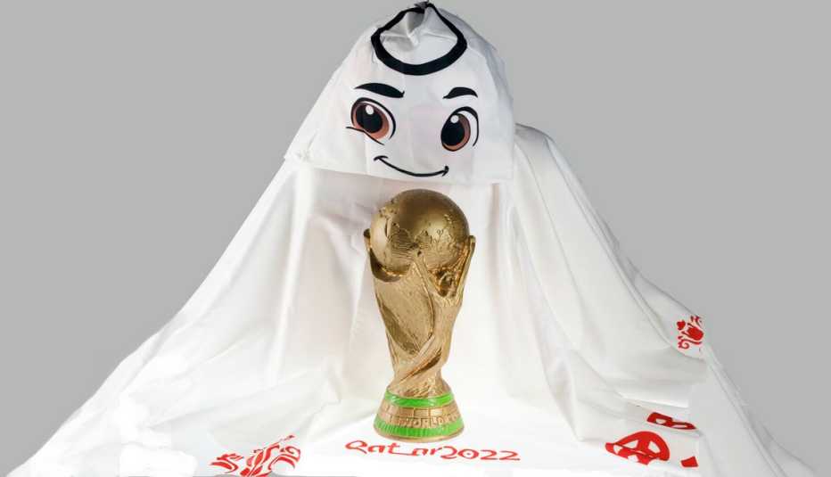 La'eeb, la mascota del Mundial de Fútbol de la FIFA 2022 en Qatar
