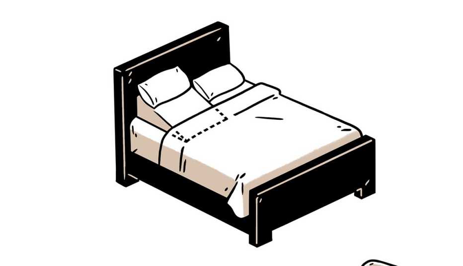 Gráfico de una cama