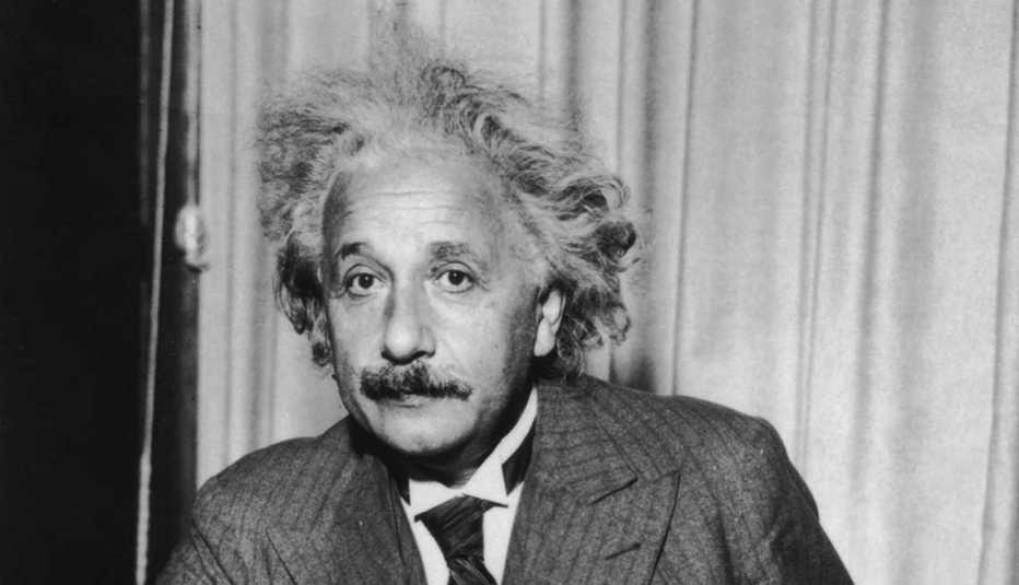 Retrato del físico Albert Einstein, trabajos con poco estrés, pero bien pagados