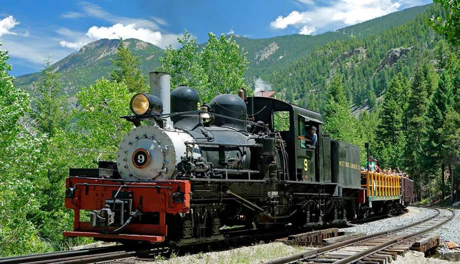 El histórico Georgetown Loop Railroad en Colorado 