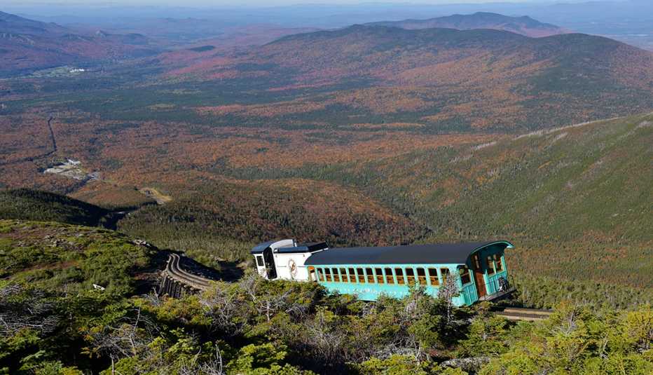 Ferrocarril de cremallera del monte Washington, en Nuevo Hampshire,