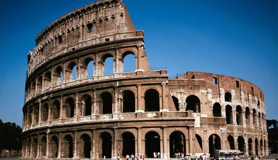El Coliseo en la ciudad de Roma