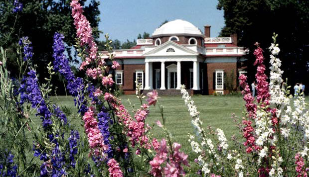 Monticello, la casa de Thomas Jefferson en Charlottesville, VA.