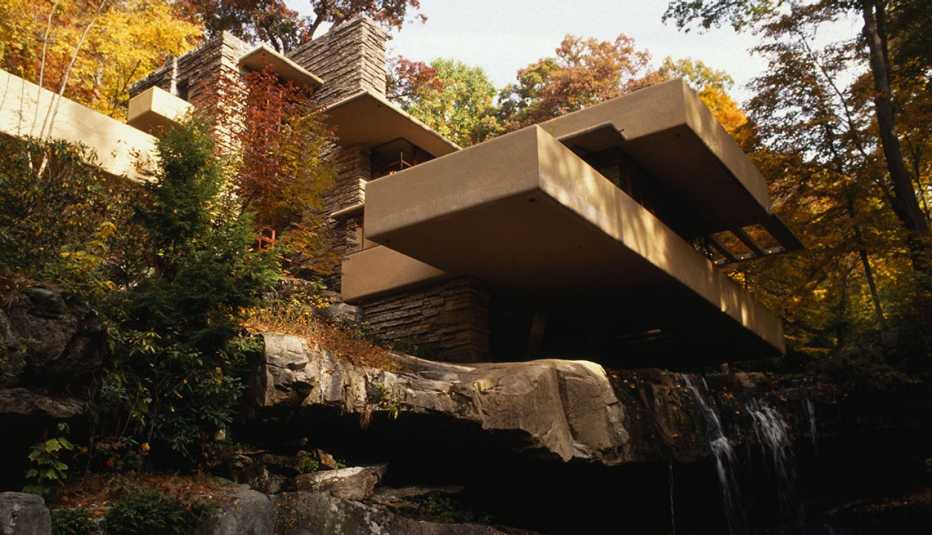 Fallingwater, la residencia privada de Frank Lloyd Wright en Pennsylvania