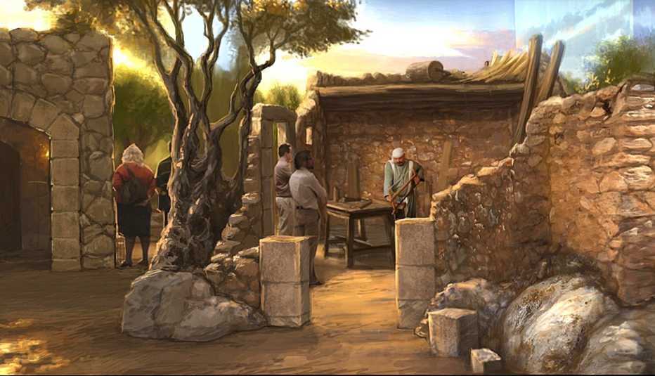 el Museo de la Biblia - Recreación de una villa en la época de Jesus de Nazareth