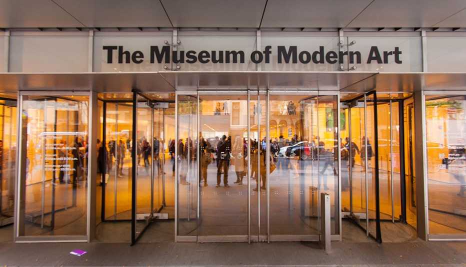 Entrada al MOMA, Museo de Arte Moderno de Nueva York.