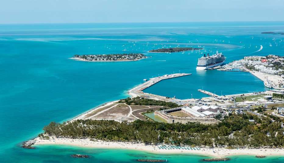 Una foto aérea de Key West, Florida