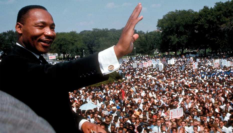 El Dr. Martin Luther King Jr. dando su discurso -I Have a Dream-