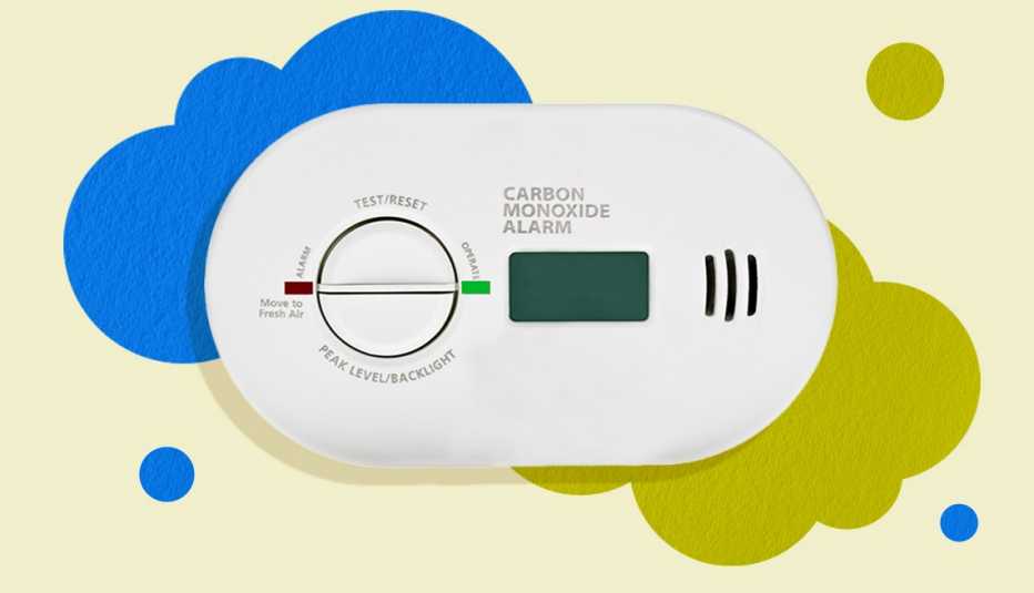 Un detector de monóxido de carbono portátil
