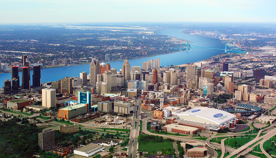 Detroit Aerial View