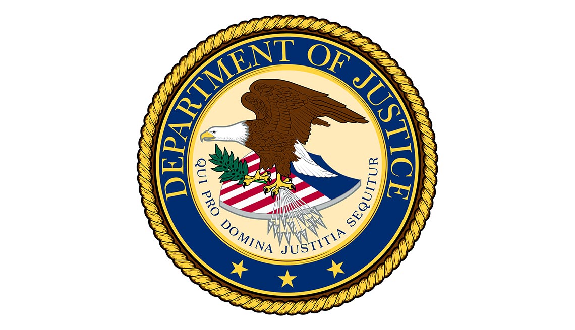 The Seal of the U.S. Department of Justice, AARP Foundation