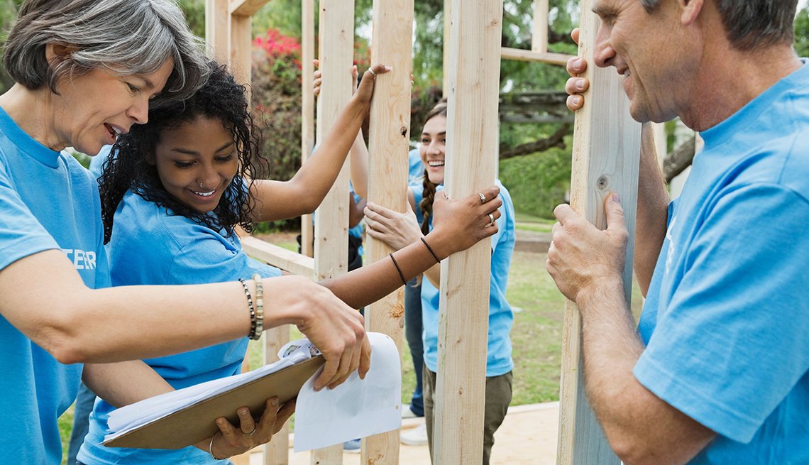  Volunteers building Ways to Give Ways to Give AARP 