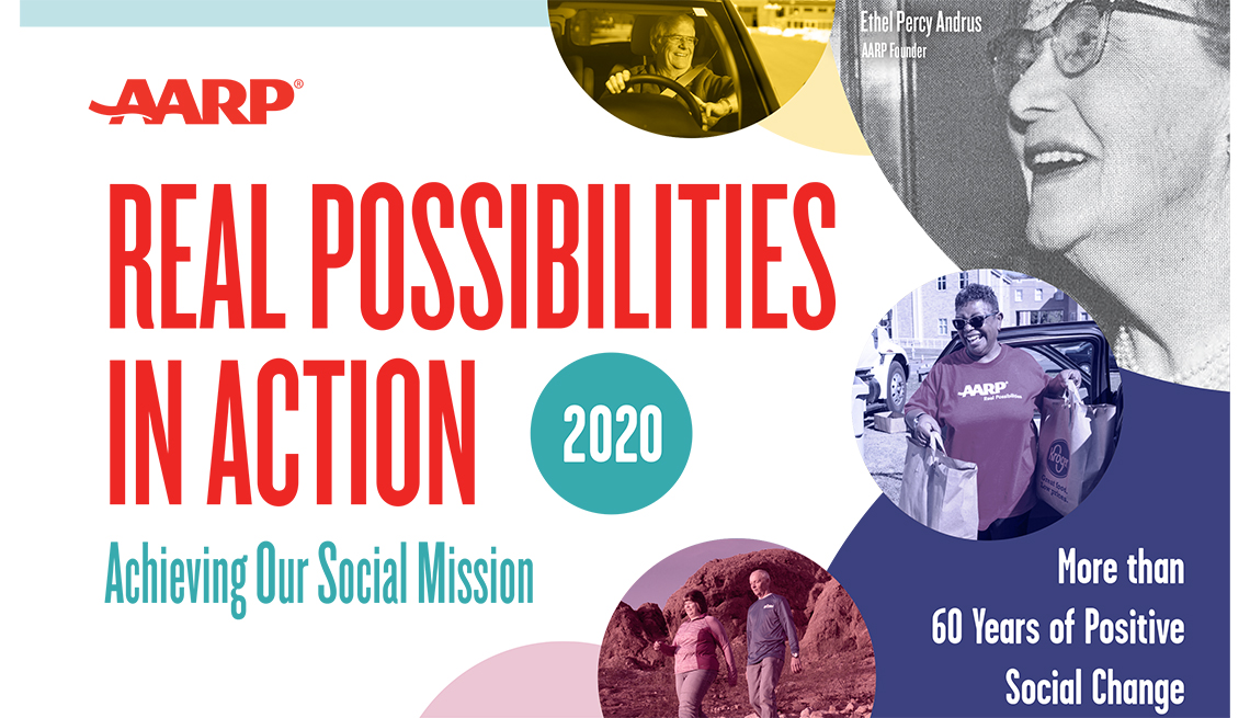 A A R P real possibilities in action 2020 achieving our social mission more than sixty years of positive social change