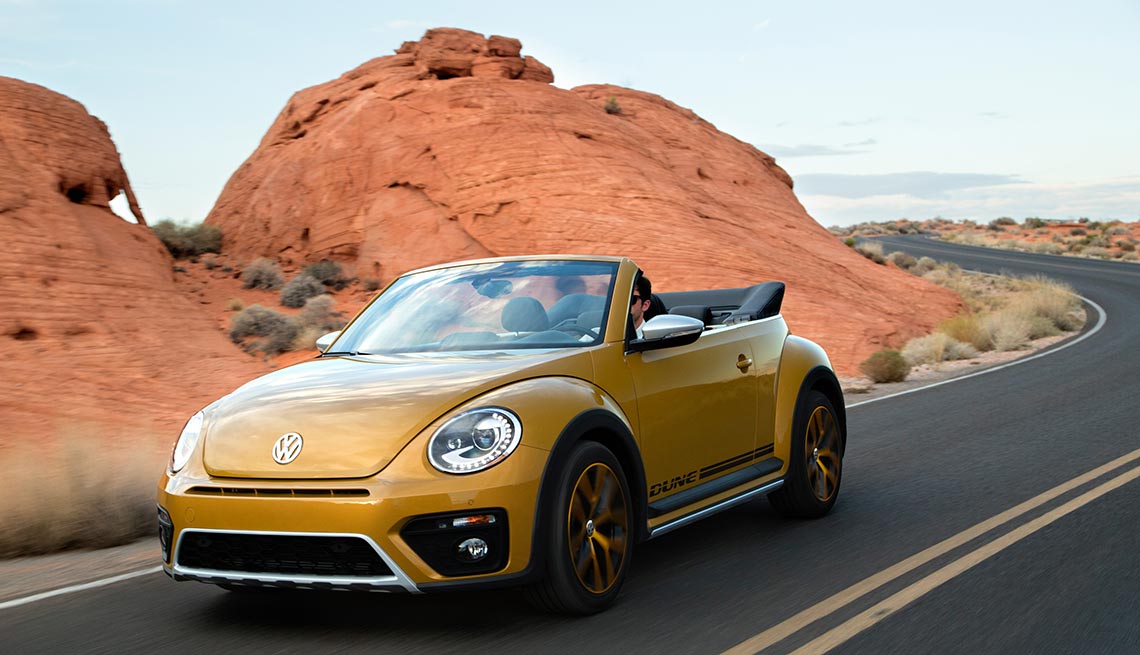 Volkswagen Beetle, convertible, Great Road Trip Rental Cars