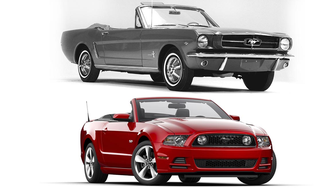 Classic Cars Then and Now - Ford Mustang