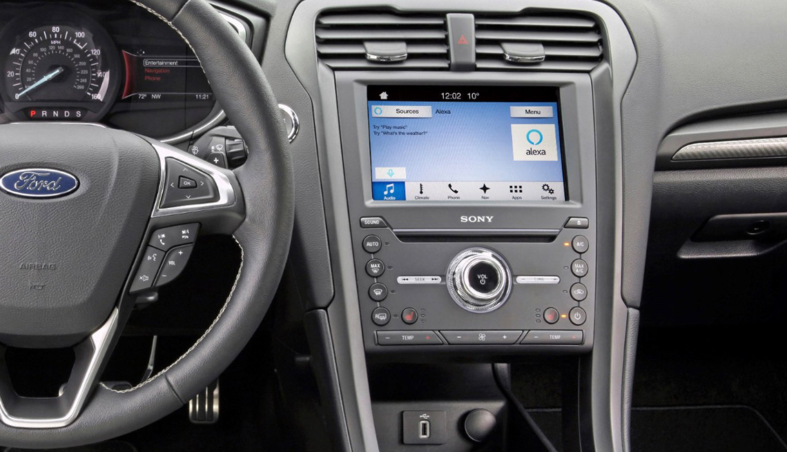 Ford Focus with Alexa featured in dashboard