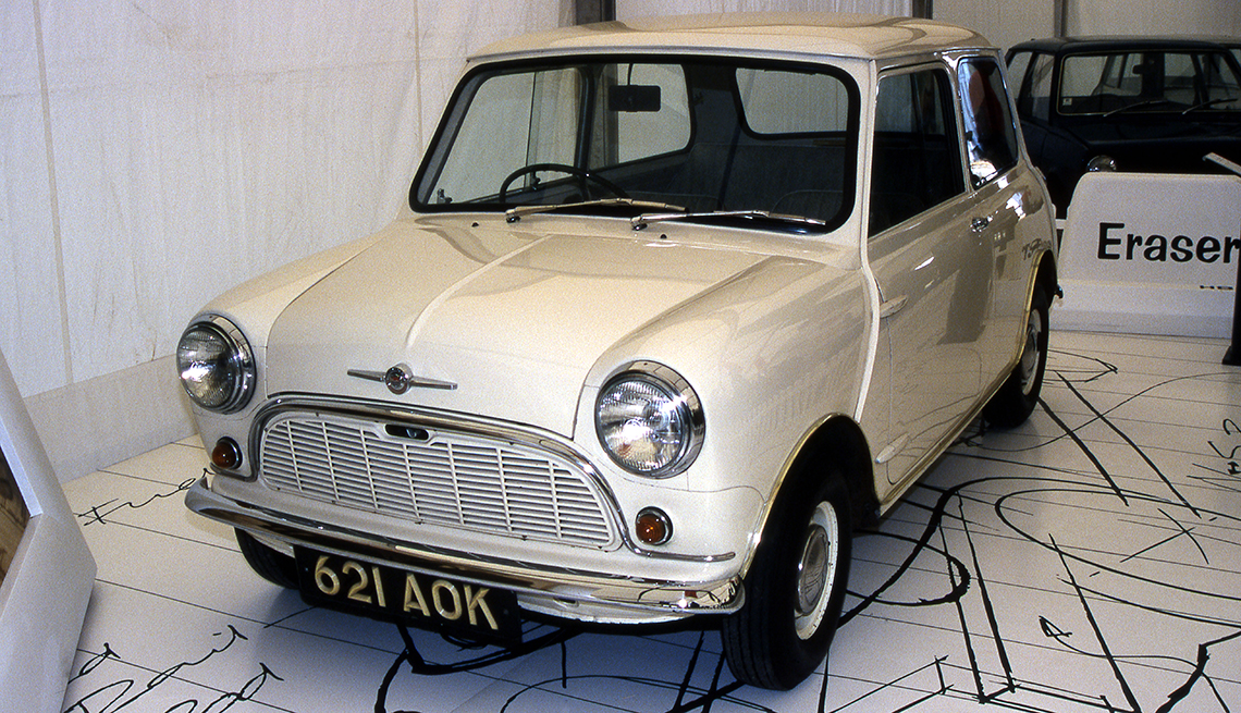 item 4 of Gallery image - The last of the three pre-production Mini saloons from 1959 on display