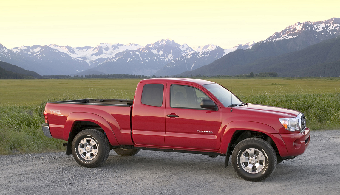 item 9 of Gallery image - red Toyota Tacoma