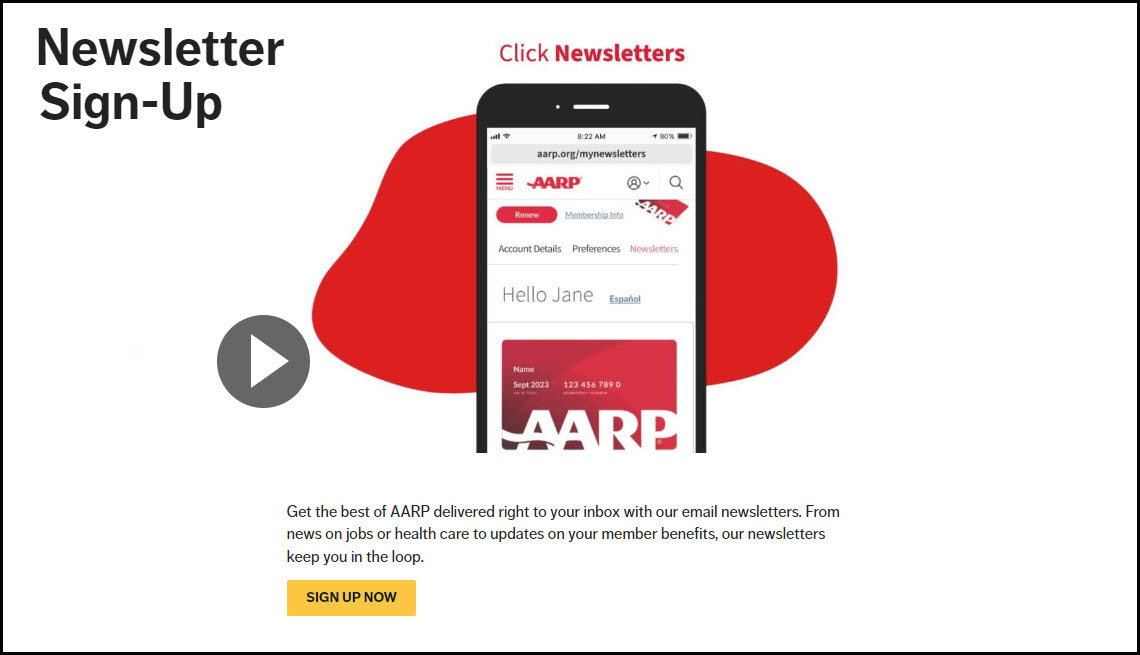 AARP Membership and Benefits Onboarding Videos