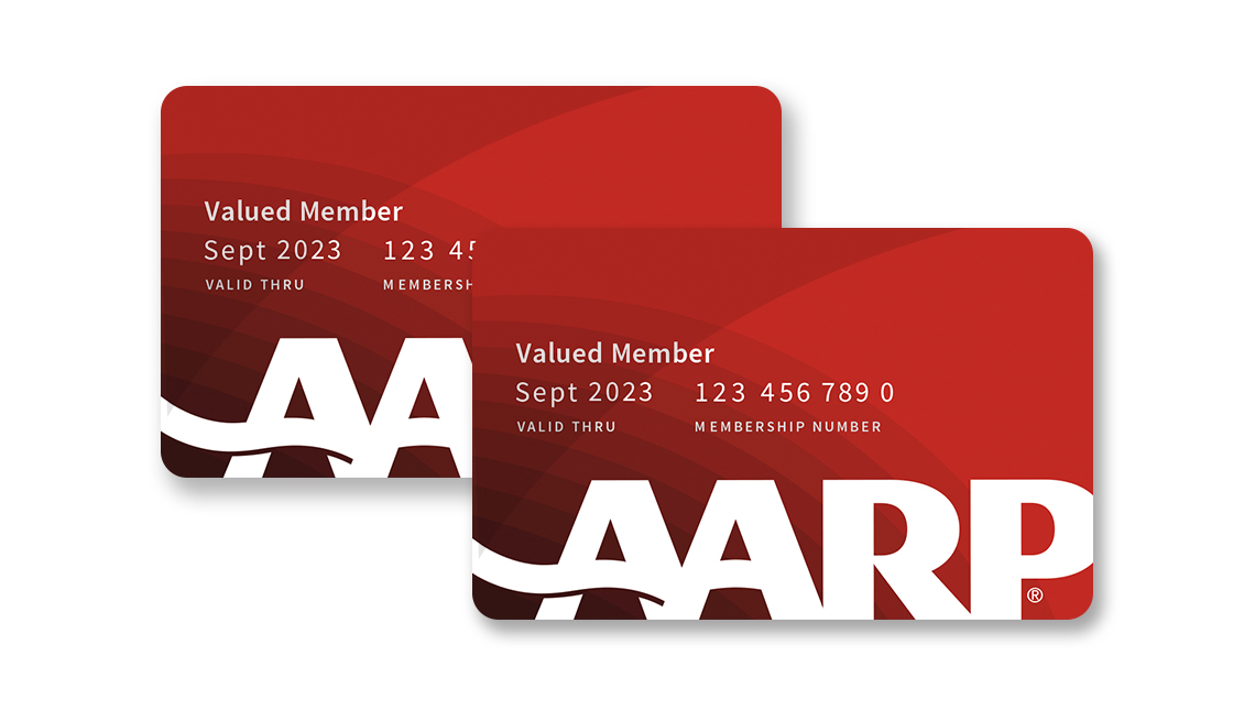 two a a r p membership cards that say valued member