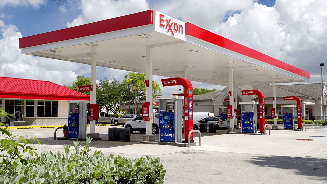 Una estación Exxon.