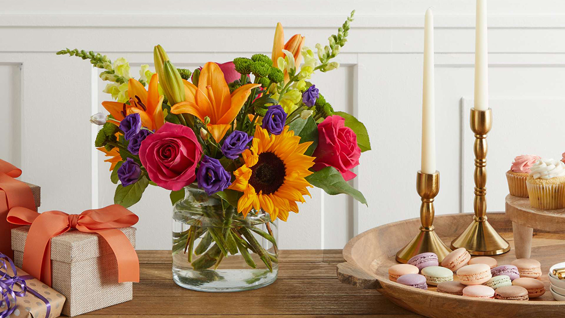 Flower bouquet in a vase