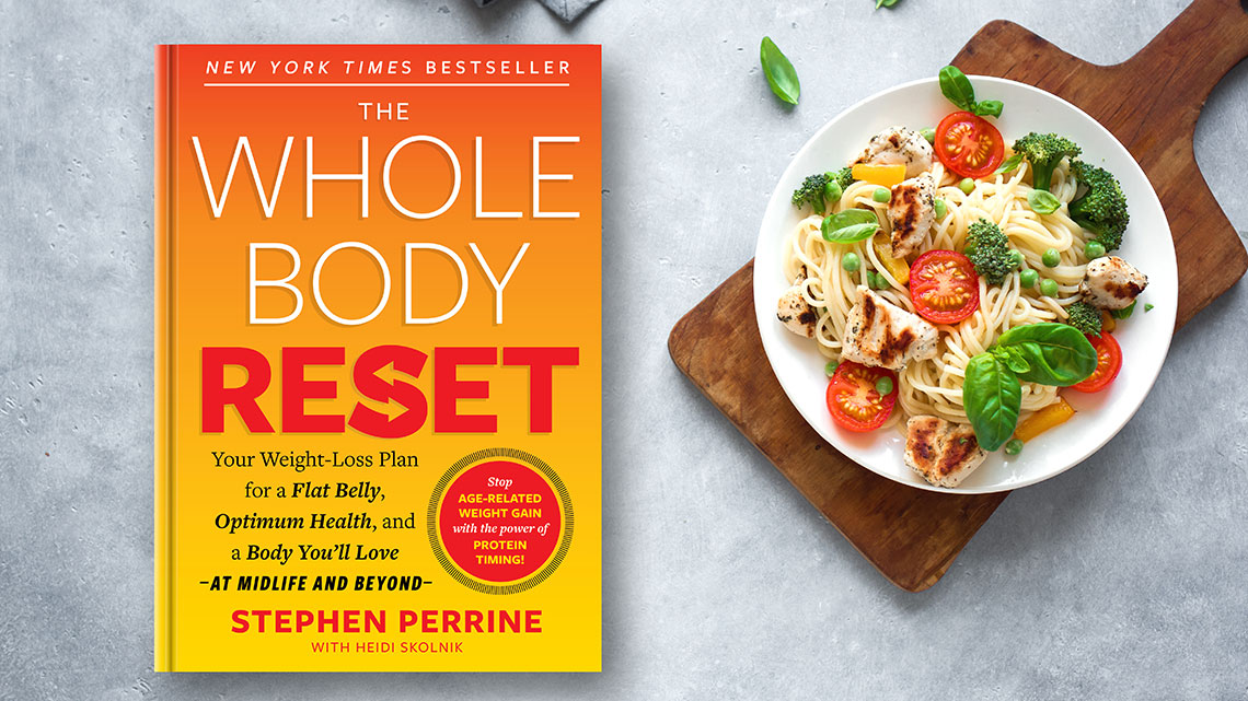 whole body reset book with salad