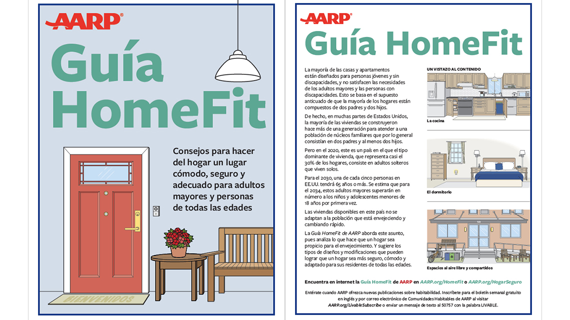 front and back cover of guide including illustrations of the exterior and interior of a home